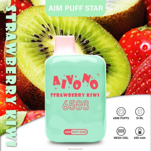 Aivono AIM PUFF STAR 6500 Erdbeer-Kiwi N8240294 | Aivono Vape